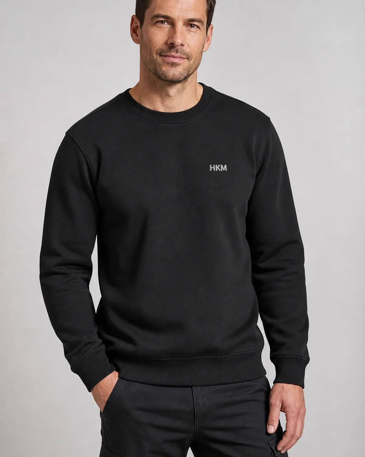 Erkek Sweatshirt, Siyah